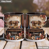Beautiful Sewing Machine - Personalized Sewing Accent Mug