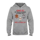 Happy Father's Day To The Best Dog Dad - Personalized Father T-shirt And Hoodie