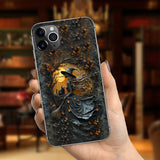 Beautiful Witch & Her Black Cat - Personalized Witch Phone Case