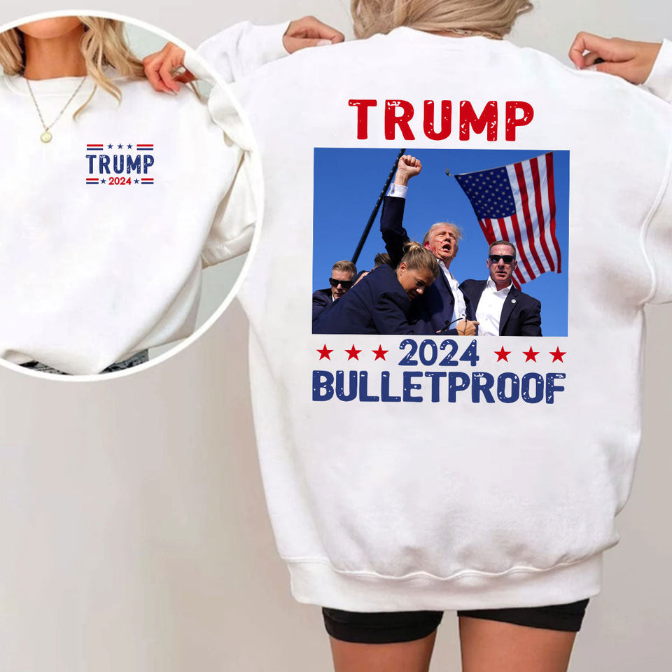 Bulletproof T-shirt, Never Surrender Shirt, Fight For America T-shirt, Retro Rally Shirt, Fight Fight Fight Shirt