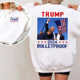 Bulletproof T-shirt, Never Surrender Shirt, Fight For America T-shirt, Retro Rally Shirt, Fight Fight Fight Shirt