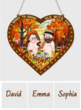 I Want To Grow Old With You - Personalized Couple Window Hanging Suncatcher Ornament