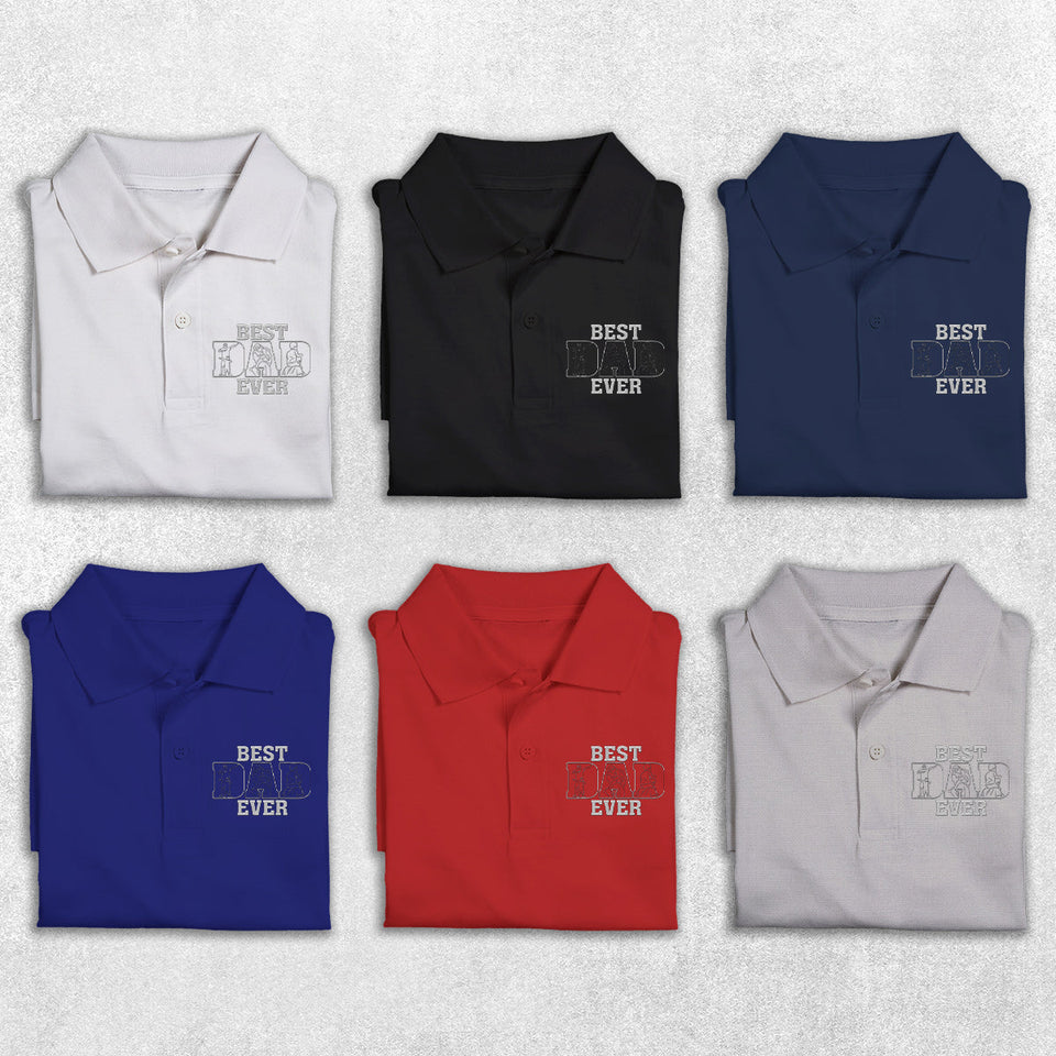 Dad/ Grandpa/ Mom... Since Year - Personalized Father Embroidered Polo Shirt