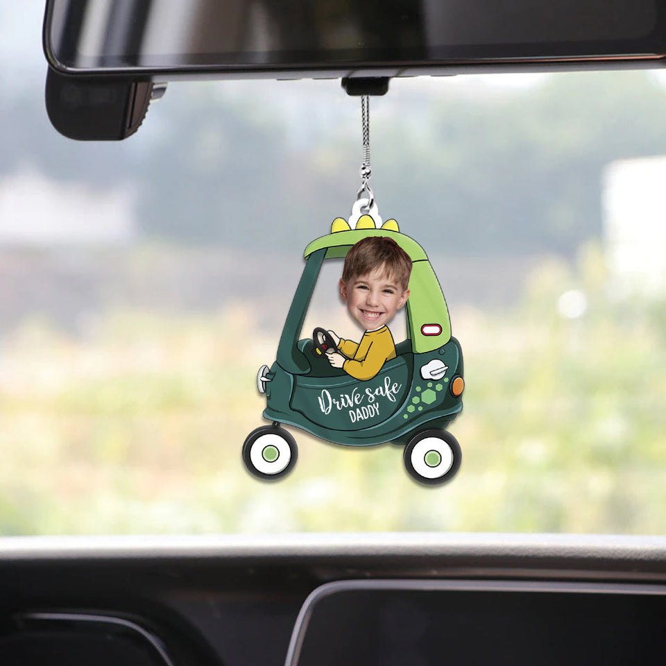 Drive Safe Daddy - Personalized Father Car Ornament