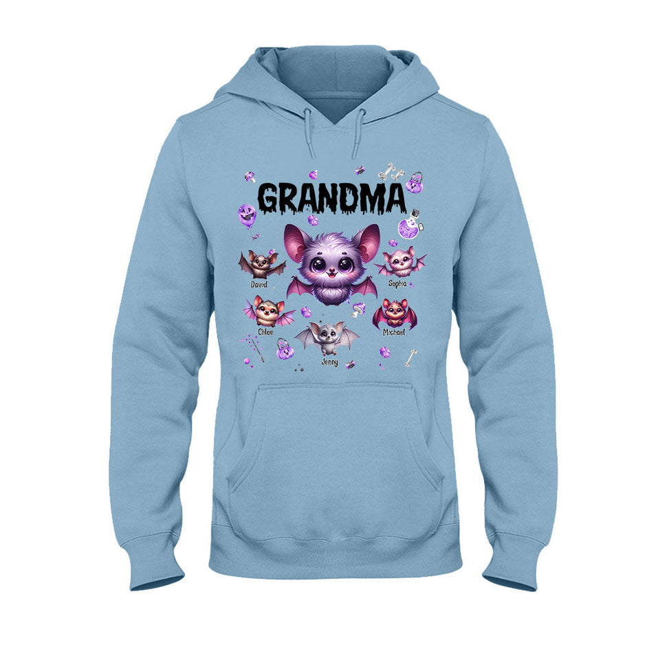 Grandma Of Littel Monsters - Personalized Grandma T-shirt And Hoodie