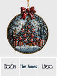 Merry Christmas - Personalized Family Custom Shaped Ornament
