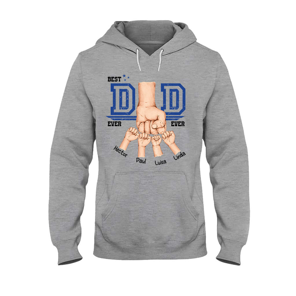 Daddy's Team Fist Bump - Personalized Father T-shirt And Hoodie