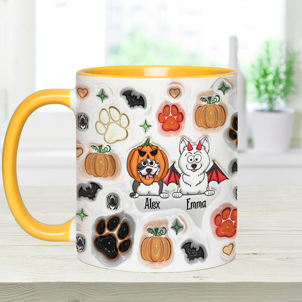 Spooky Dog Mama - Personalized Dog Accent Mug