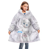 Happy Kitty - Personalized Cat Blanket Hoodie