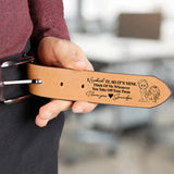 I Licked It So It's Mine - Personalized Couple Leather Belt