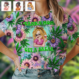 Cana Mom Get A Break - Personalized Weed All Over Shirt
