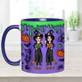 We're Not Sugar And Spice And Everything Nice - Personalized Bestie Accent Mug