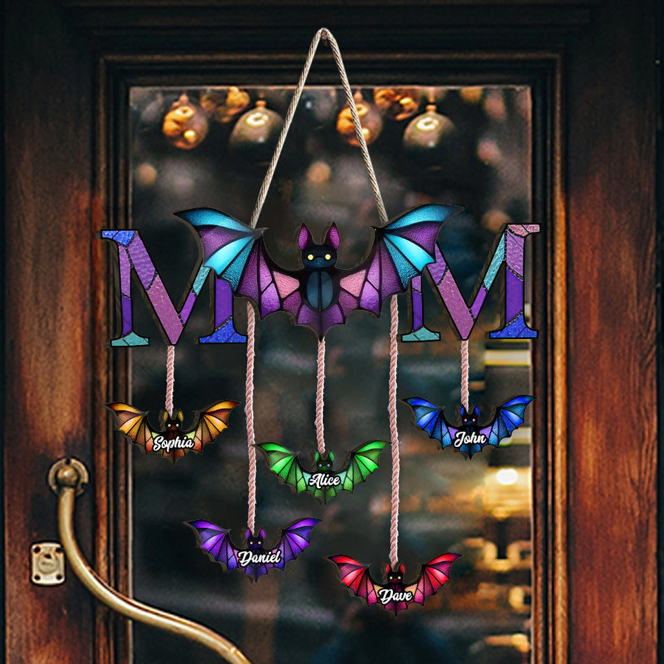 Halloween Bat Crew - Personalized Mother Pallet Wood Sign