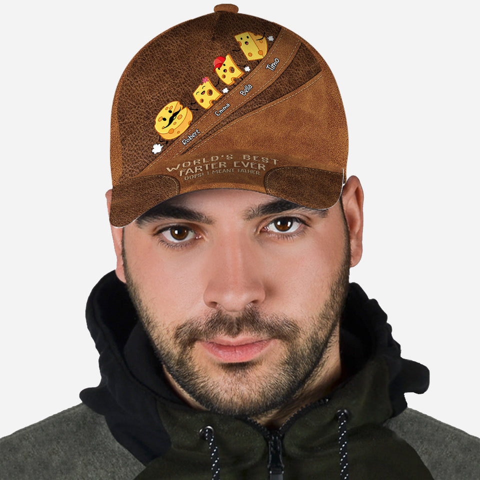 World's Best Farter Funny Cheese - Personalized Father Classic Cap