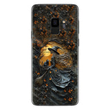 Beautiful Witch & Her Black Cat - Personalized Witch Phone Case