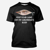 Keep Your Laws Off - Personalized Couple All Over Shirt