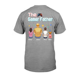 The Gamer Dad Gaming Father Any Title - Personalized Video Game T-shirt and Hoodie