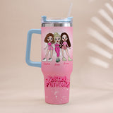 Friends Forever - Personalized Bestie Tumbler With Handle