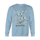 Grandma Mother Dragonfly - Personalized Grandma T-shirt And Hoodie