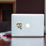 You Left Paw Prints Forever In My Heart Dog Cat Memorial - Personalized Dog Decal Full