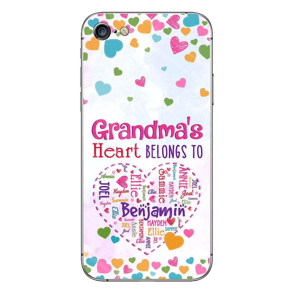 Grandma's Heart - Personalized Grandma Phone Case