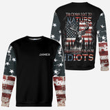 The Closer I Get To Nature The Father I Am From Idiots - Personalized Hunting All Over Shirt