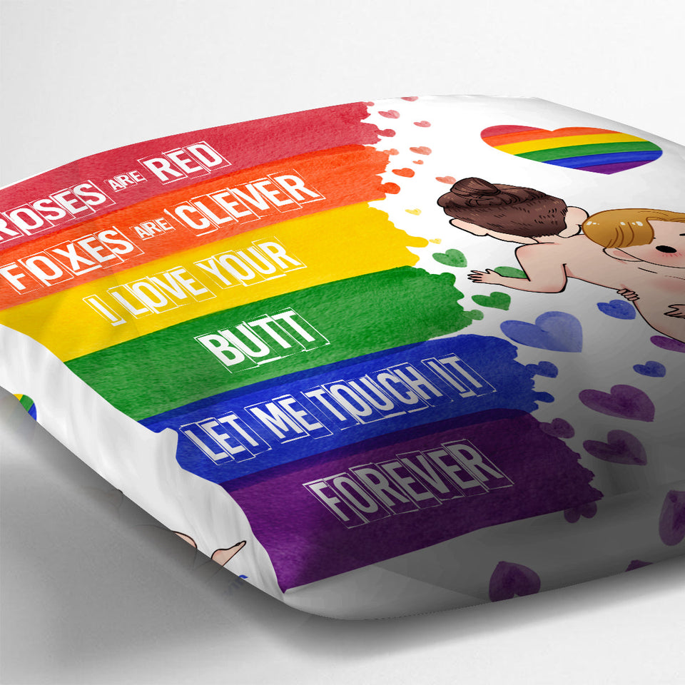 I Like Your Butt - Personalized LGBT Support Throw Pillow