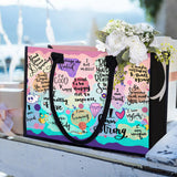 Positive Affirmation Self Care - Personalized Canvas Tote Bag