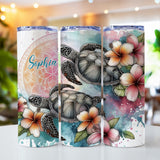 Love Turtles - Personalized Turtle Skinny Tumbler