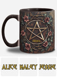 Beautiful Pentagram - Personalized Witch Accent Mug