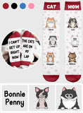 The Cats Are On My Lap - Personalized Cat Socks
