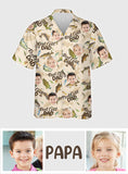Reel Cool Dad - Personalized Fishing Hawaiian Shirt