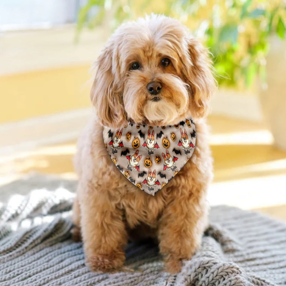 Halloween Cute Dog - Personalized Dog Pet Bandana