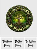Cead Mile Failte Tree Of Life Rustic Style - Personalized Irish Round Wood Sign