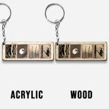 Vintage Fishing Custom Name - Personalized Fishing Keychain