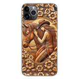 A Girl And Her Horse - Personalized Horse Phone Case