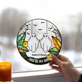 You Are My Boo - Personalized Couple Window Hanging Suncatcher Ornament