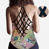 Colorful Turtle - Personalized Turtle Cross Tank Top and Leggings