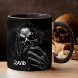 The Hidden Face - Personalized Skull Accent Mug