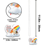 Drive Safe We Are Watching You From The Rainbow Bridge - Personalized Dog Transparent Car Ornament