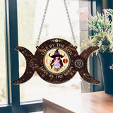 As Above So Below - Personalized Witch Window Hanging Suncatcher Ornament