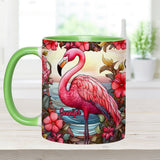 Love Flamingos - Personalized Flamingo Accent Mug