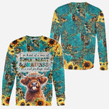 Sassy Highland Cow - Personalized All Over Shirt