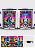 Fck Around And Find Out - Personalized Skull Accent Mug