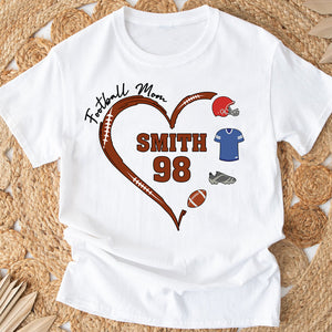 Football Mom - Personalized Football T-shirt And Hoodie
