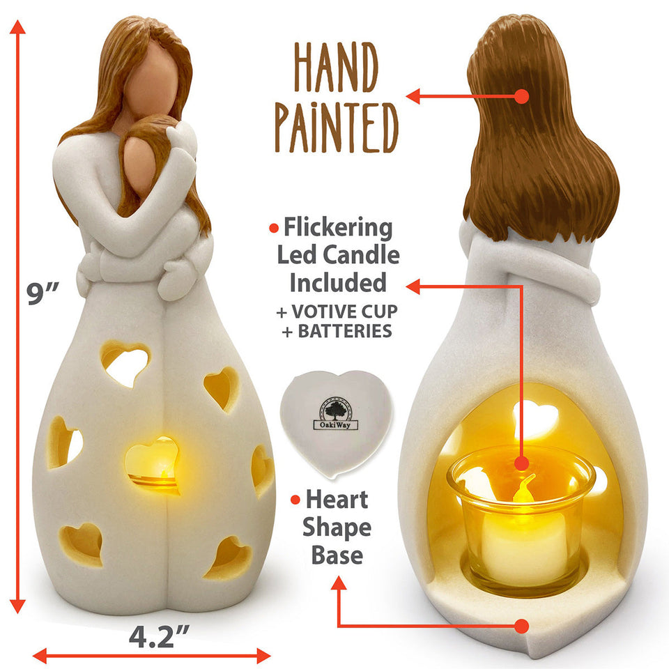 Mother & Daughter - Mother Mom & Daughter Love Candle Holder