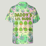 Daddy's Little Buds - Personalized Weed Hawaiian Shirt