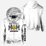 Softball Mom Louder Prouder - Personalized Softball All Over Shirt
