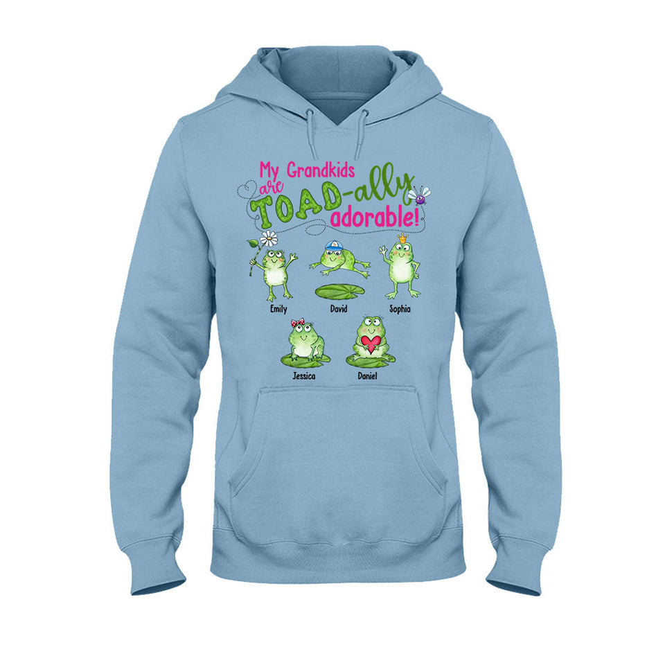 My Grandkids Are Toad-ally - Personalized Grandma T-shirt And Hoodie