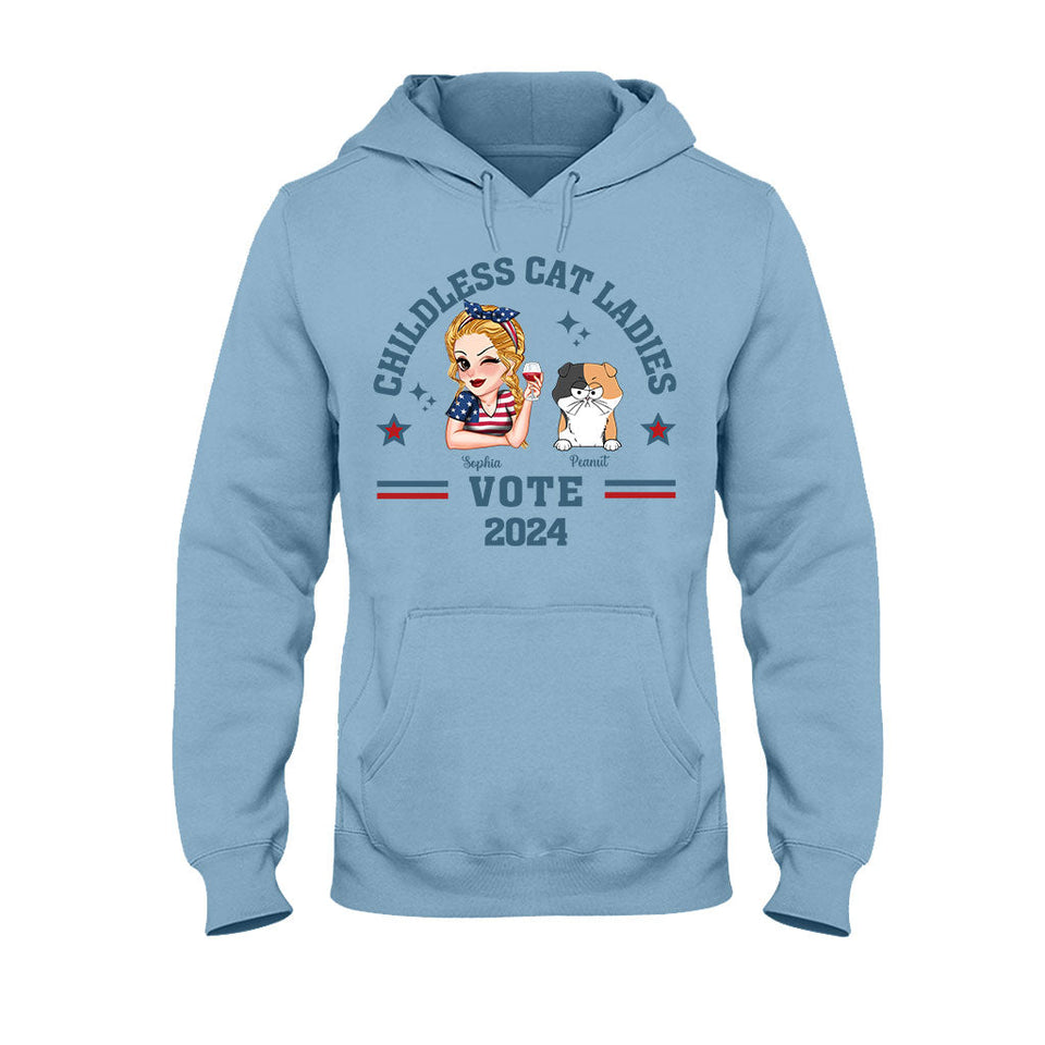 Childless Cat Ladies - Personalized Cat T-shirt And Hoodie